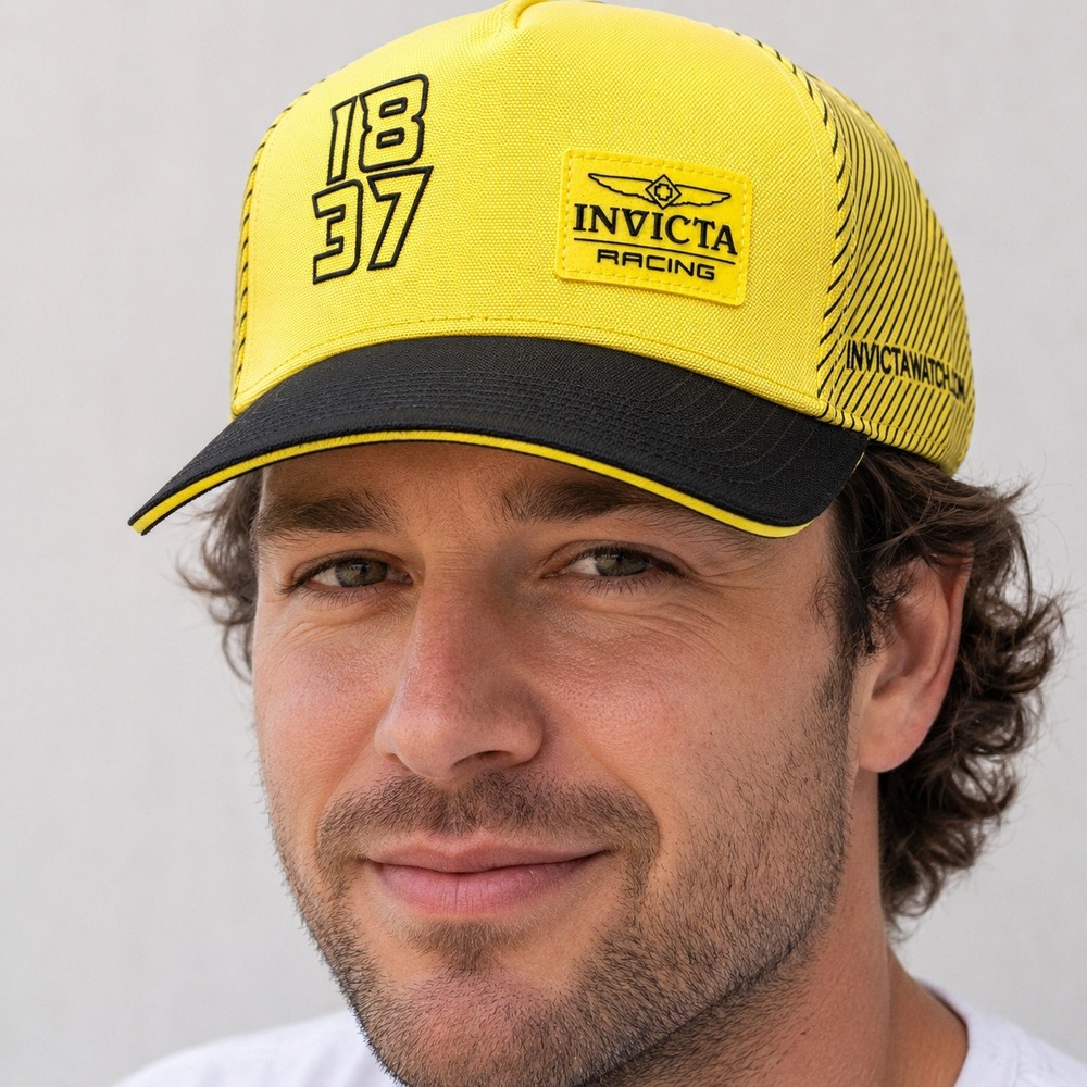 NEW Invicta Racing Baseball Men's Hat - Yellow (IG0340-YEL)
